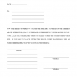 Eviction Letter