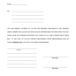 Eviction Letter Template