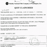 Example Of Quit Claim Deed
