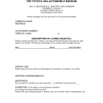 Free Car Loan Agreement Form