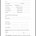 House Rental Application Form House Rental Application Form