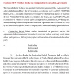 Independent Contractor Agreement Sample Template Independent Contractor Agreement Sample Template