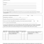 Job Application Blank