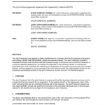 Joint Venture Agreement Sample 