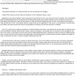 Last Will And Testament Example 