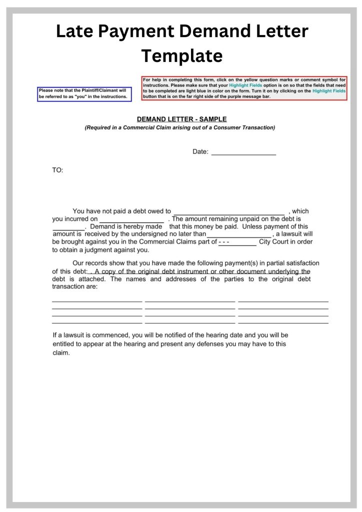 Late Payment Demand Letter Template Simple Late Payment Demand Letter Template Template
