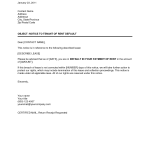 Late Rent Notice To Tenant