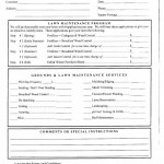 Lawn Maintenance Contract