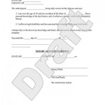 Legal Affidavit Form
