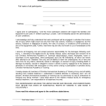 Legal Waiver Form