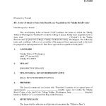 Letter Of Intent For Real Estate