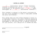 Letter Of Intent Template
