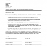Letter Of Intent To Purchase