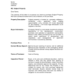 Letter Of Intent To Purchase Property