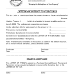 Letter Of Intent To Purchase Property