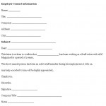 Letter Of Proof Of Employment 