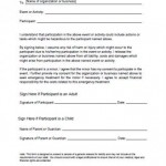 Liability Waiver Form Sample