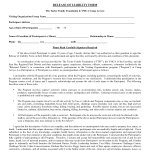 Liability Waiver Template Free 