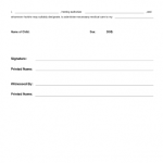 Medical Consent Form For Minors
