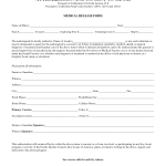 Medical Treatment Release Form Medical Treatment Release Form