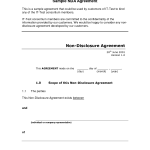 Non Disclosure Agreement Sample