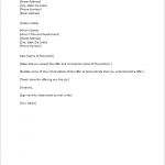 Letter Of Offer Template Letter Of Offer Template