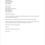 Letter Of Offer Template Letter Of Offer Template