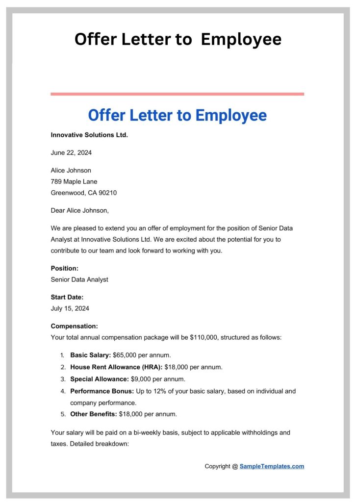Offer-Letter-to-Employer Simple Offer-Letter-To-Employer Template