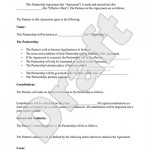 Partnership Agreement Sample