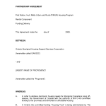 Partnership Agreement Sample