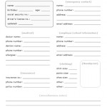 Personal Information Sheet 