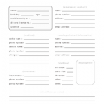 Personal Information Sheet 