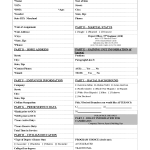 Personal Information Sheet 