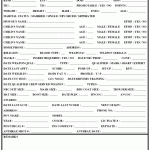 Personal Information Sheet 
