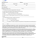 Personal Training Agreement