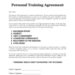 Personal Training Agreement