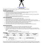 Personal Training Agreement