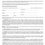 Personal Training Agreement