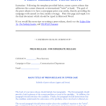 Photo Release Template 