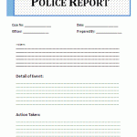 Police Report Template
