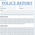 Police Report Template