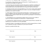 Release And Waiver Of Liability Agreement Release And Waiver Of Liability Agreement