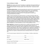 Printable Release Of Liability Form Release Of Liability Sample