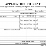 Rental Application Form 