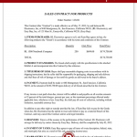 Sale Contract