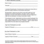 Sample Waiver Of Liability Form 
