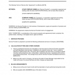Service Contract Template 
