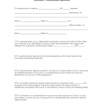 Subcontractor Agreement Form 