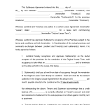 Sublease Contract Template 