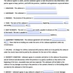 Sublet Form 